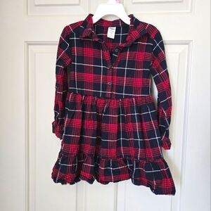 2/$15 Carters Plaid Dress Size 3